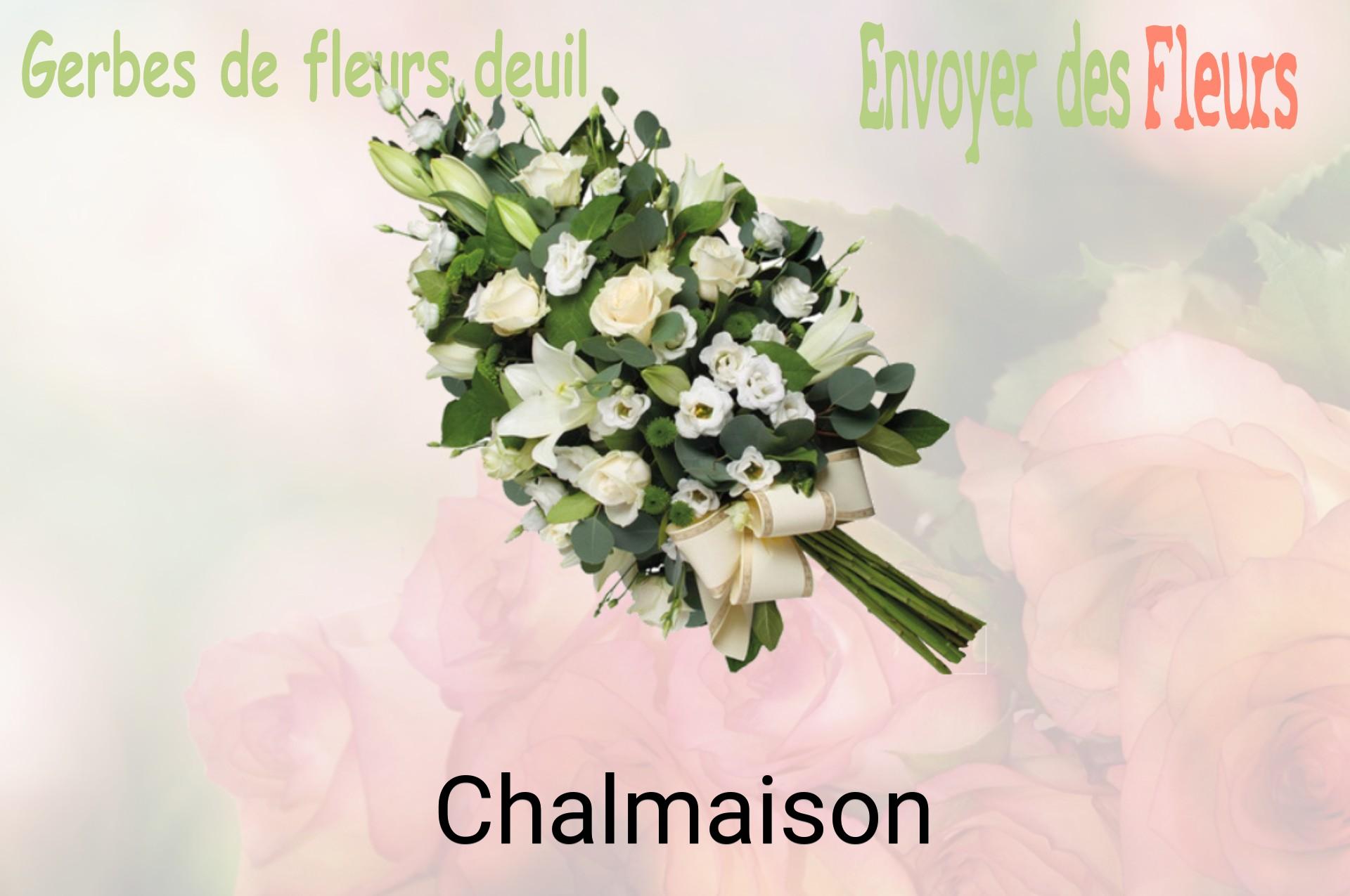 Gerbe de fleurs de deuil livrée à Chalmaison